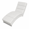 Salon de jardin, en similicuir et cuir, coloris blanc, pour la terrasse ou le jardin