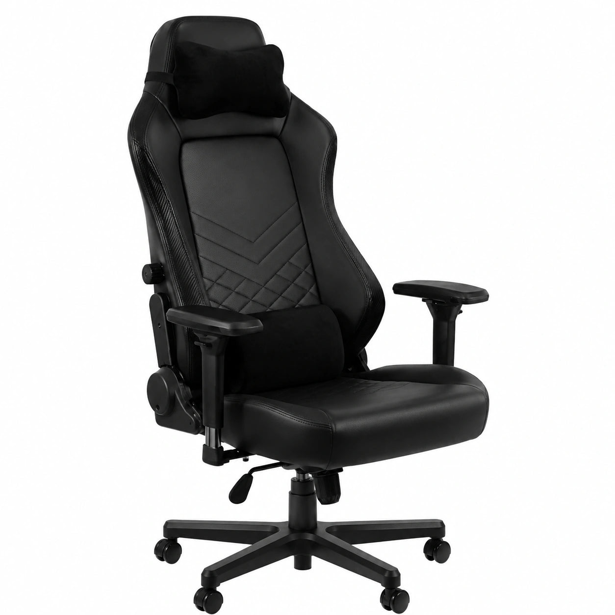 Bureau, en similicuir et cuir, coloris noir, pour l’espace de travail