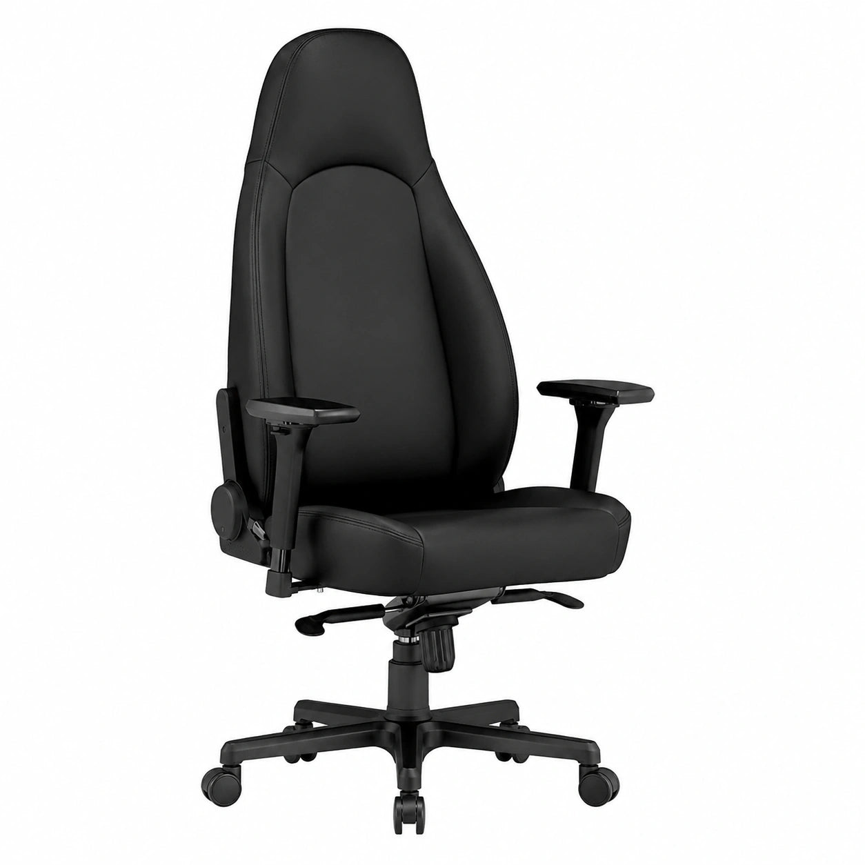 Bureau, en similicuir et cuir, coloris noir, pour l’espace de travail