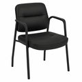 Bureau, en cuir, rembourré, sur roulettes, coloris noir, pour l’espace de travail