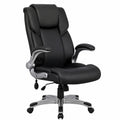 Bureau, pliable, réglable, rembourré, en cuir, coloris noir, pour l’espace de travail