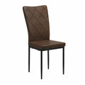Chaise, en similicuir, coloris marron, pour la salle à manger ou la cuisine