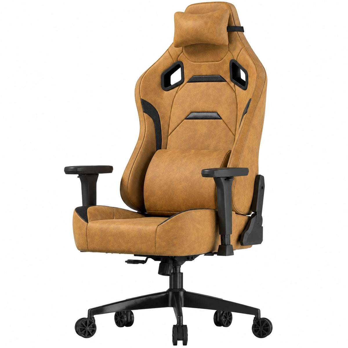 Bureau, en velours et cuir, inclinable, coloris orange, pour l’espace de travail