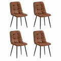 Chaise, en métal, coloris marron, pour la salle à manger ou la cuisine
