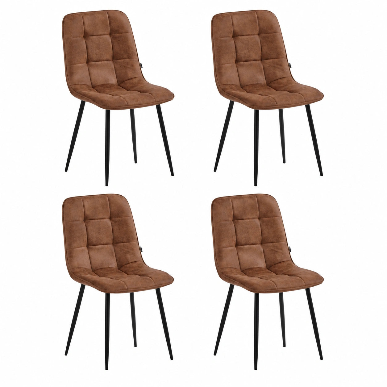 Chaise, en métal, coloris marron, pour la salle à manger ou la cuisine